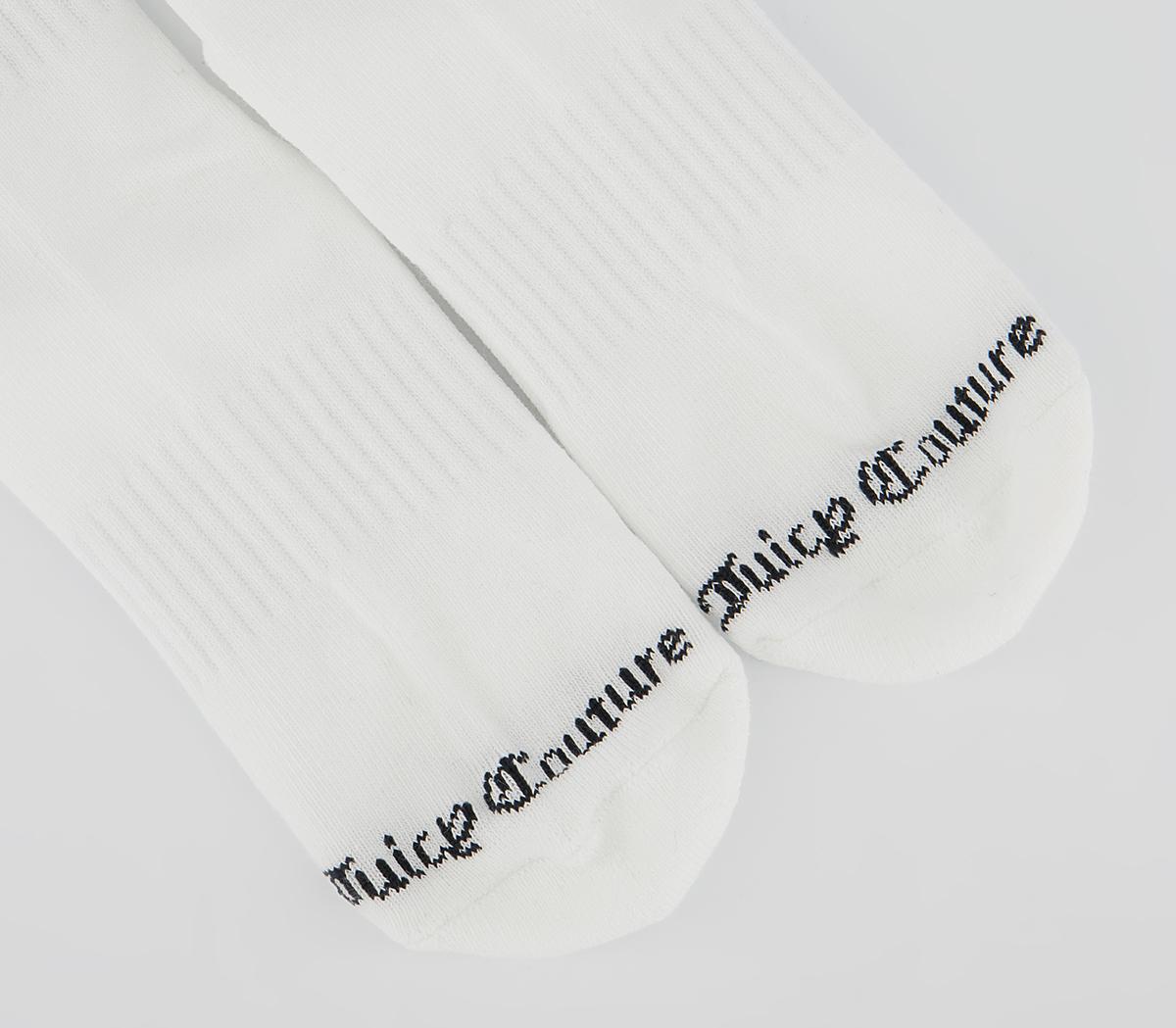 Juicy Couture Louie Core Socks Juicy Couture Louie Core Socks White