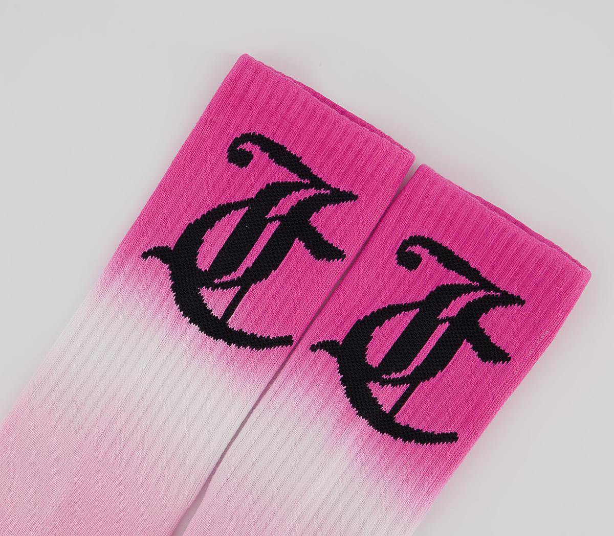 Juicy Couture Louie Ombre Socks Juicy Couture Louie Ombre Socks Fluro Pink