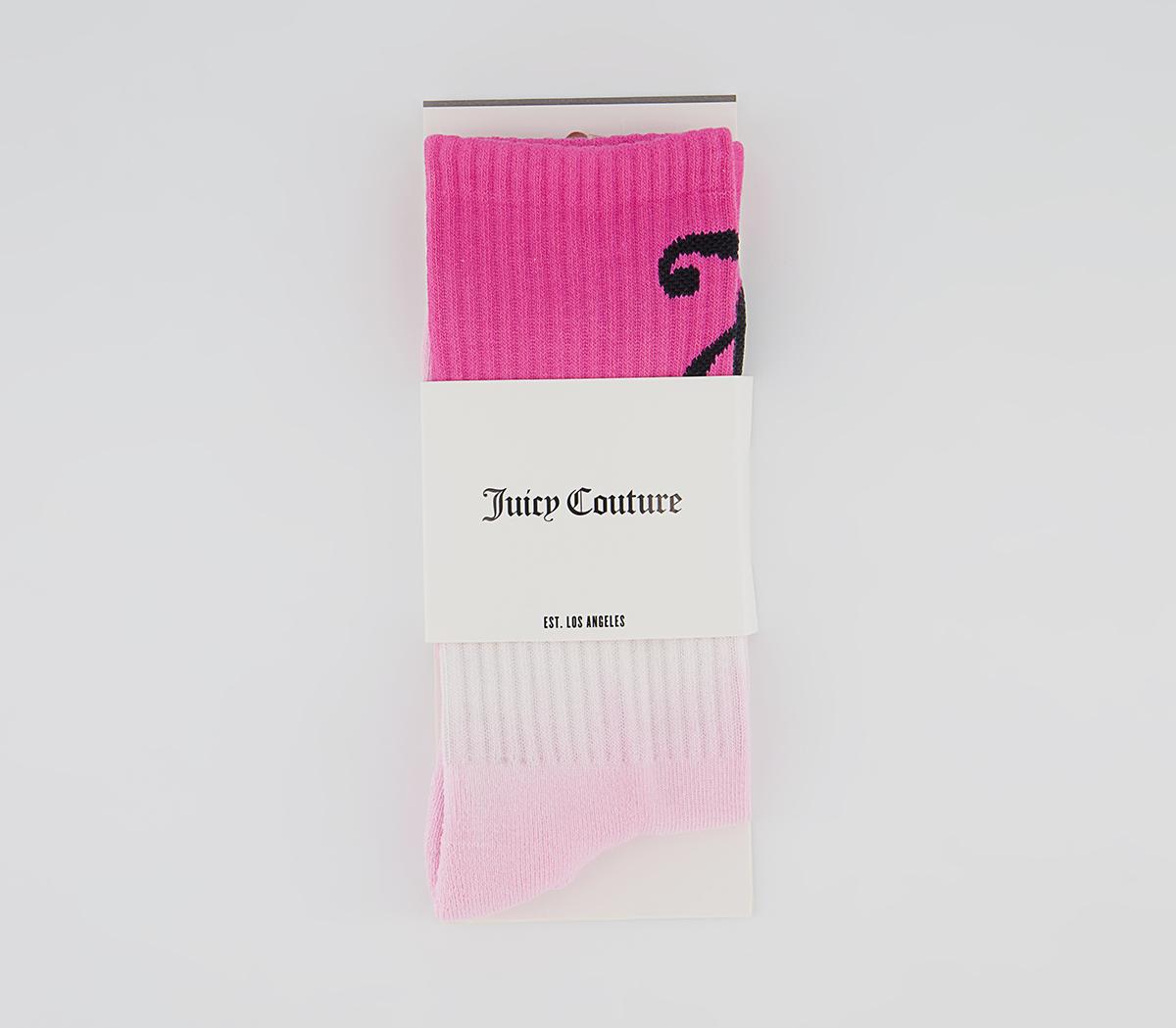 Juicy Couture Louie Ombre Socks Juicy Couture Louie Ombre Socks Fluro Pink