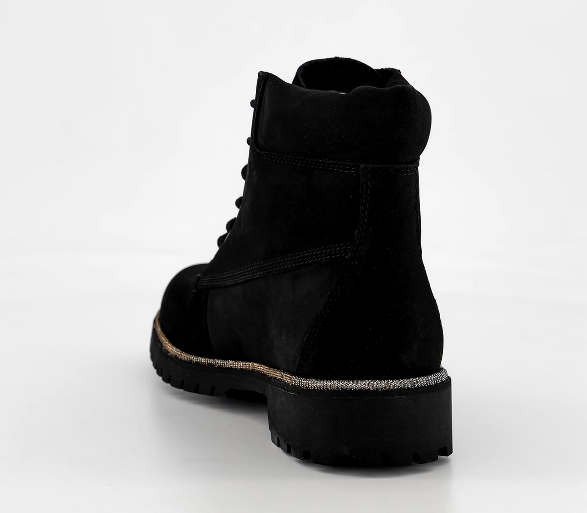 Timberland Timberland Lyonsdale 6 Inch Boots Timberland Timberland Lyonsdale 6 Inch Boots Black Glitter Rand