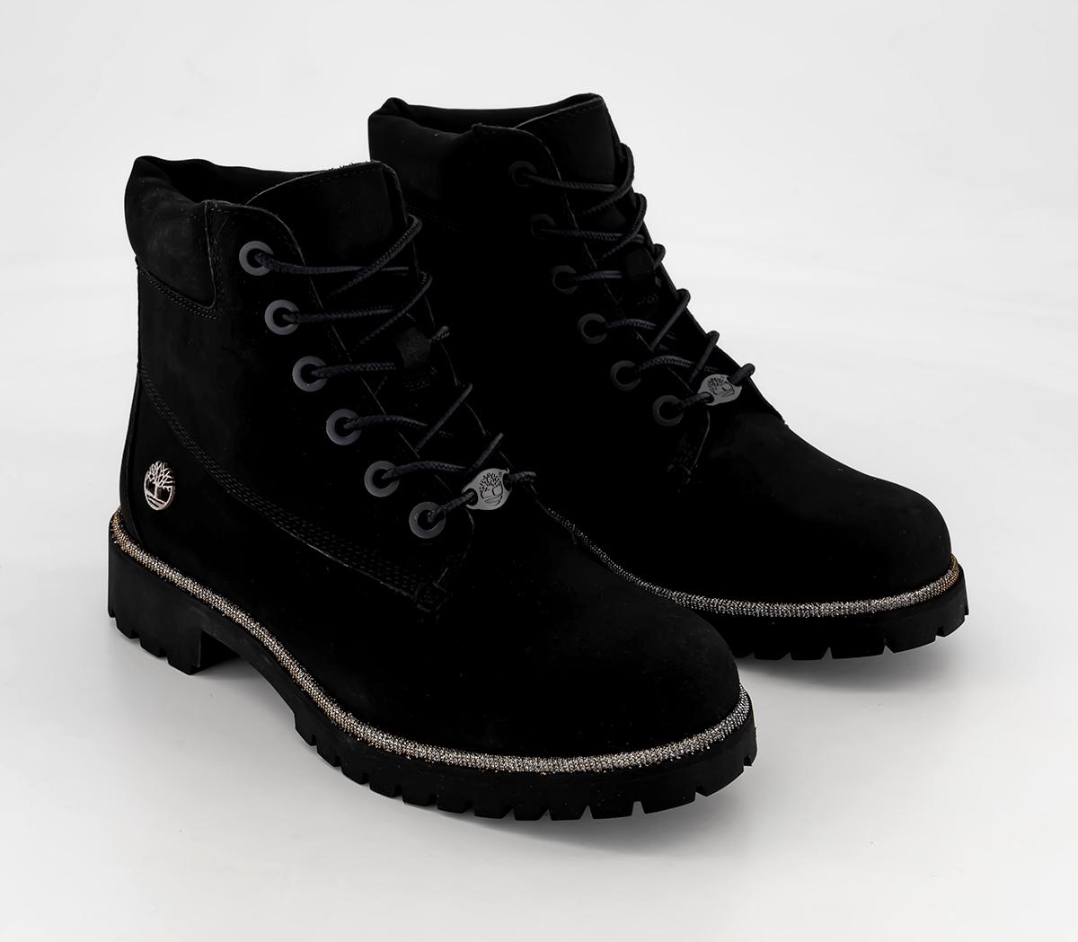 Timberland Timberland Lyonsdale 6 Inch Boots Timberland Timberland Lyonsdale 6 Inch Boots Black Glitter Rand