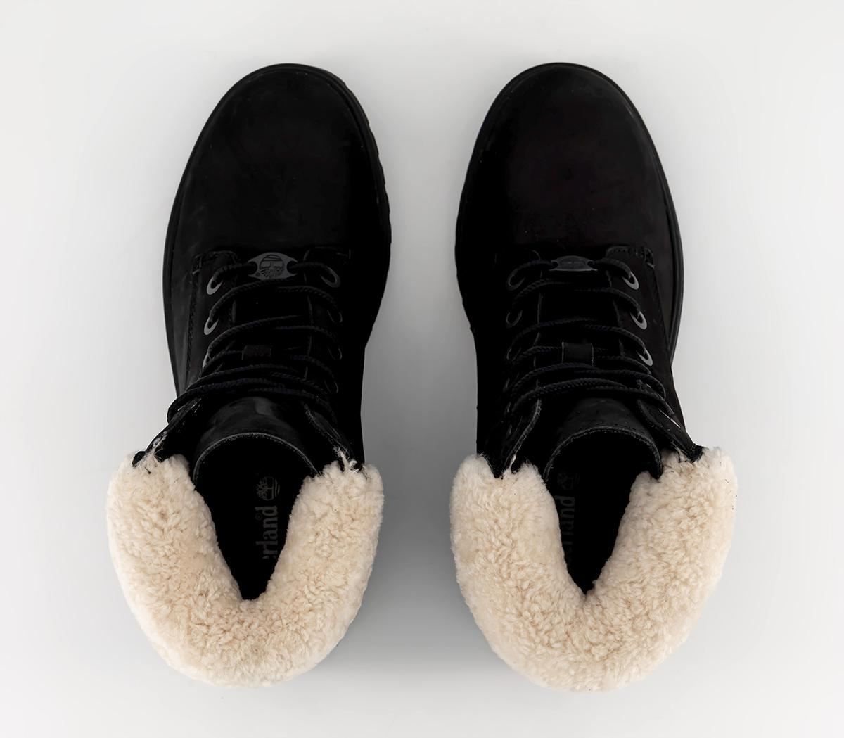 TimberlandTimberland Lyonsdale 6 Inch BootsBlack Shearling Cuff