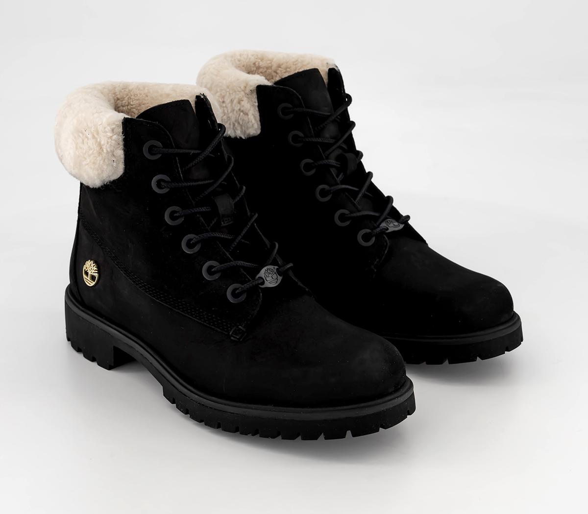 TimberlandTimberland Lyonsdale 6 Inch BootsBlack Shearling Cuff