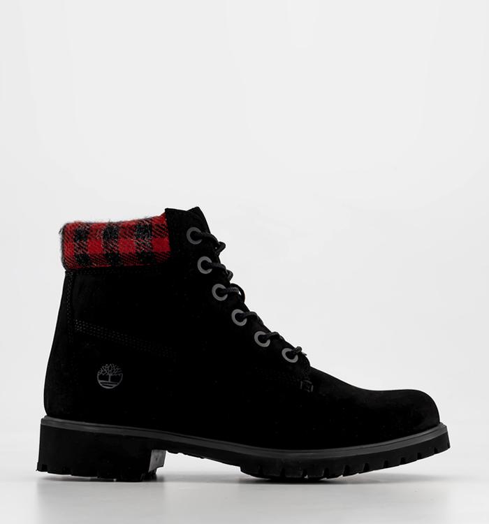Timberland Timberland Lyonsdale 6 Inch Boots Black Plaid Collar
