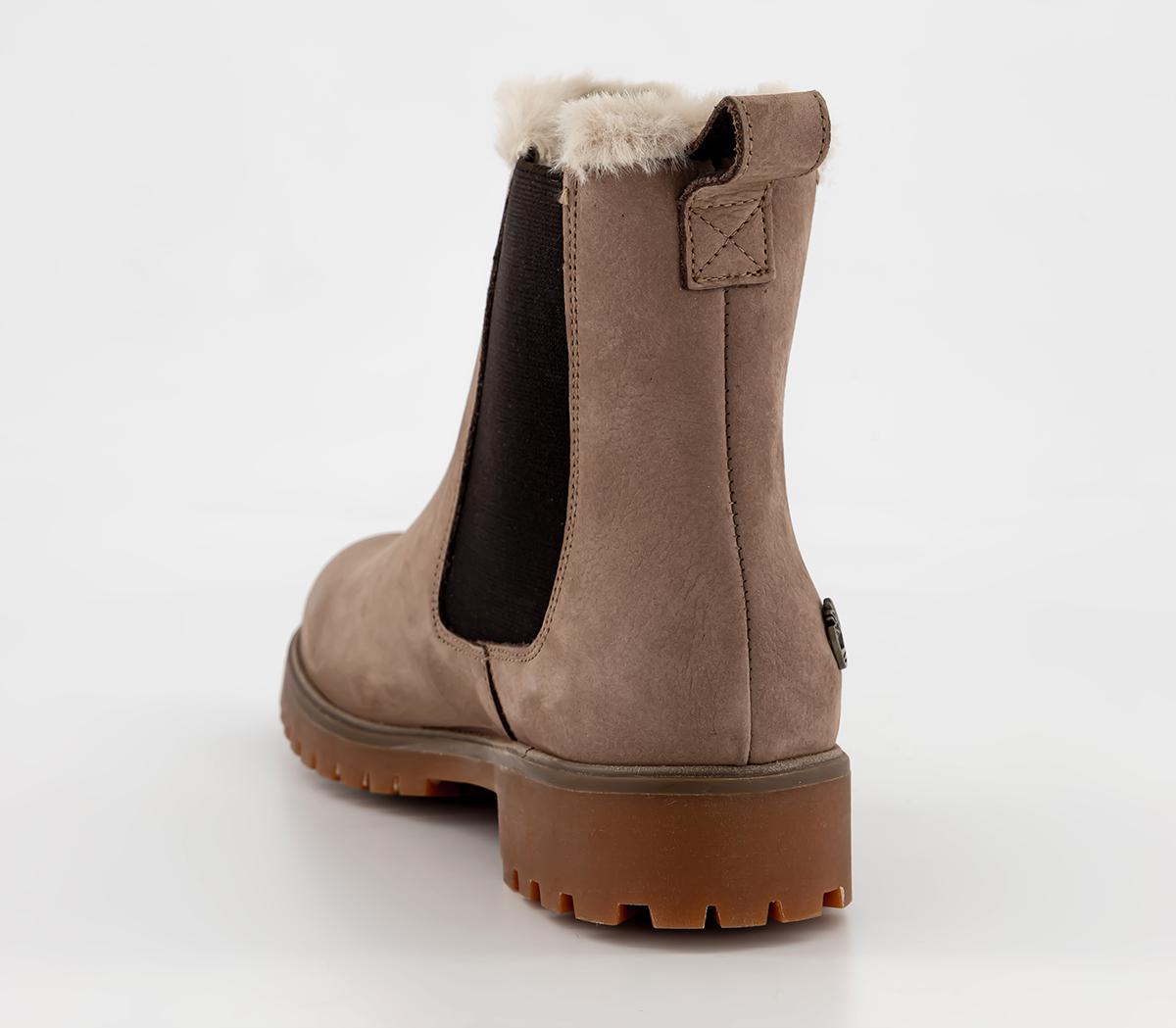 Timberland Timberland Lyonsdale Chelsea Boots Tan Fur Lined - Women's ...