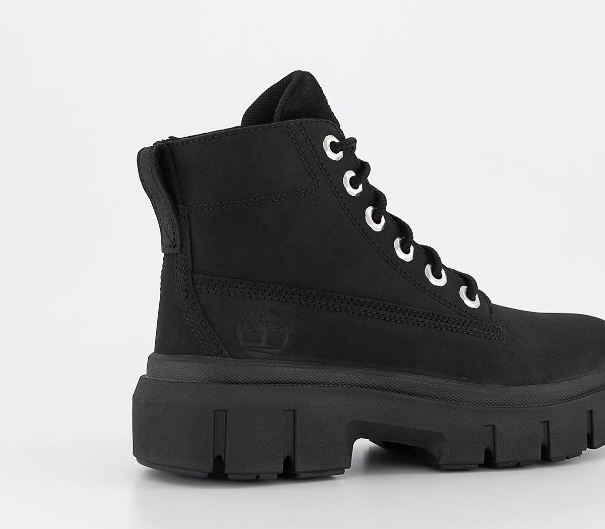 Timberland Greyfield Leather Boots Black Women's Ankle Boots