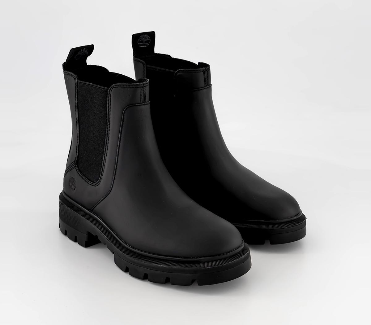 Timberland Cortina Valley Chelsea Boots Black - Women's Ankle Boots