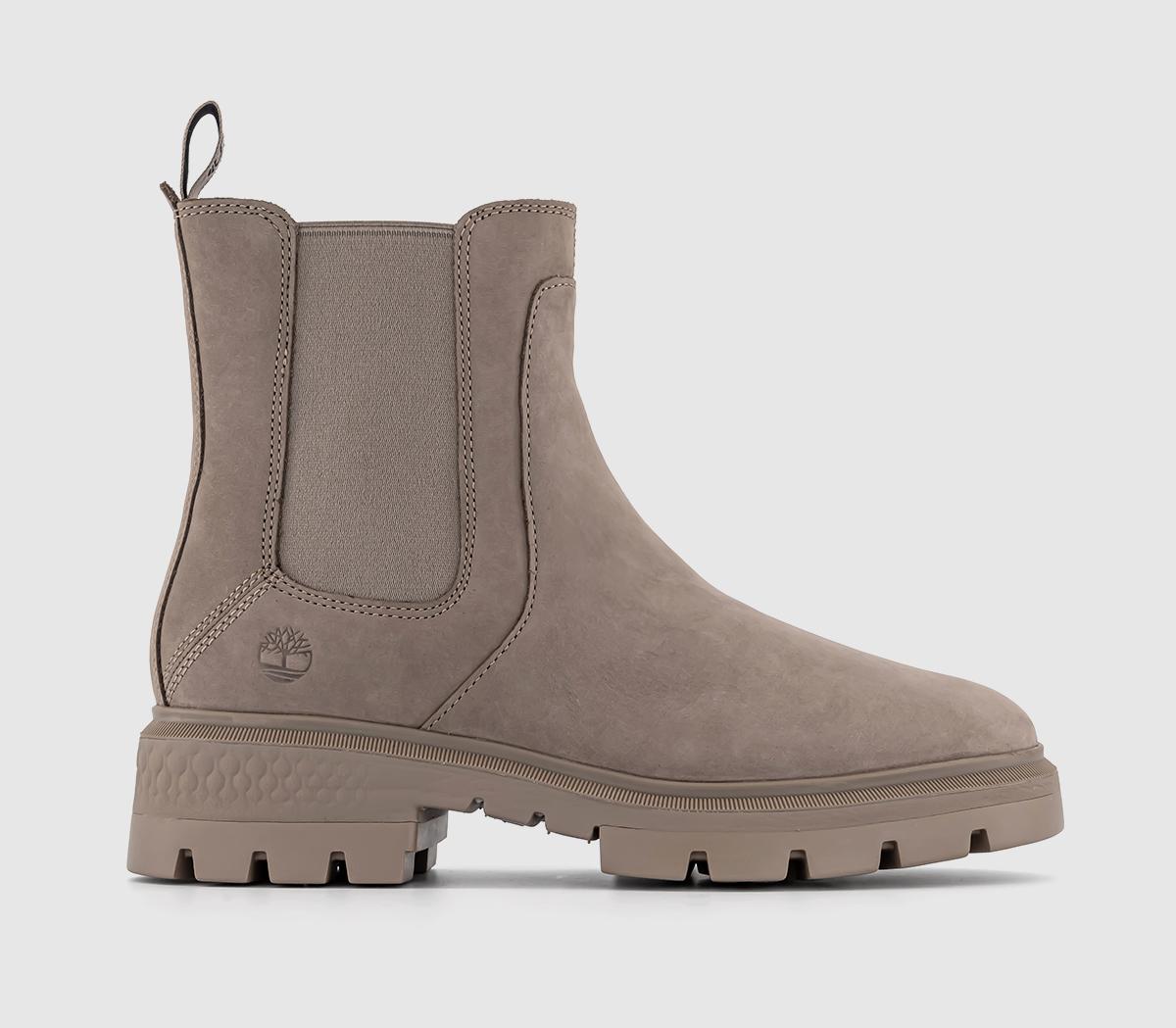 Cortina Valley Chelsea Boots Taupe Nubuck