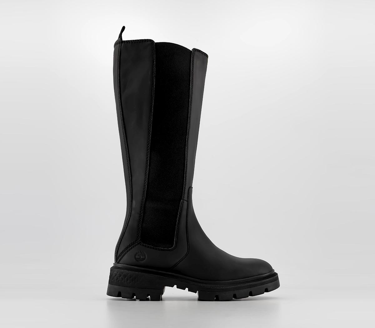 Timberland Cortina Valley Tall Boots Black Women's Knee High Boots