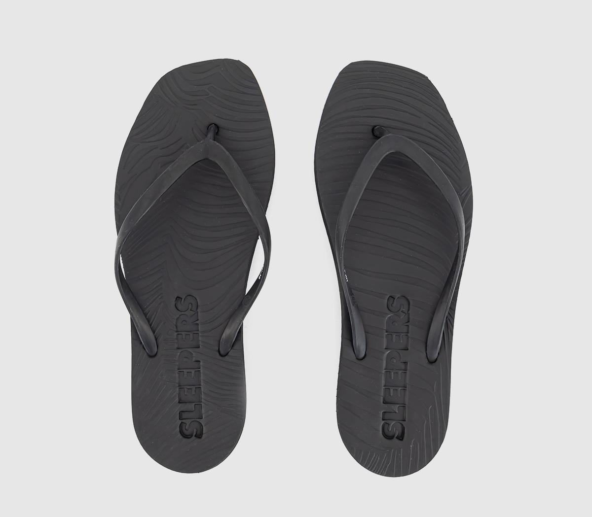 SleepersSleepers Tapered Flip FlopsBlack