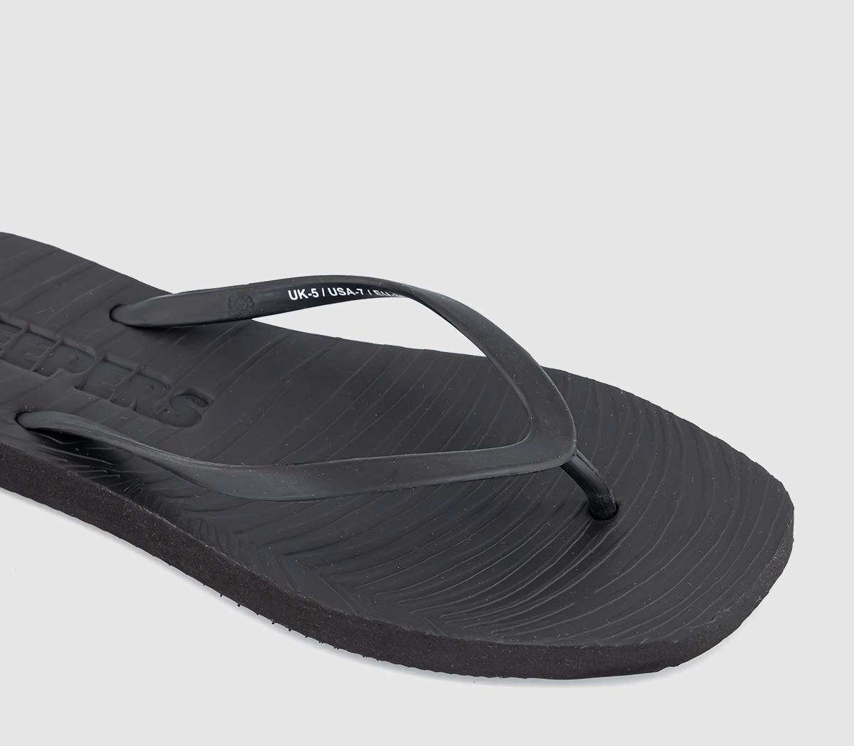 Sleepers Sleepers Tapered Flip Flops Black - Women’s Sandals