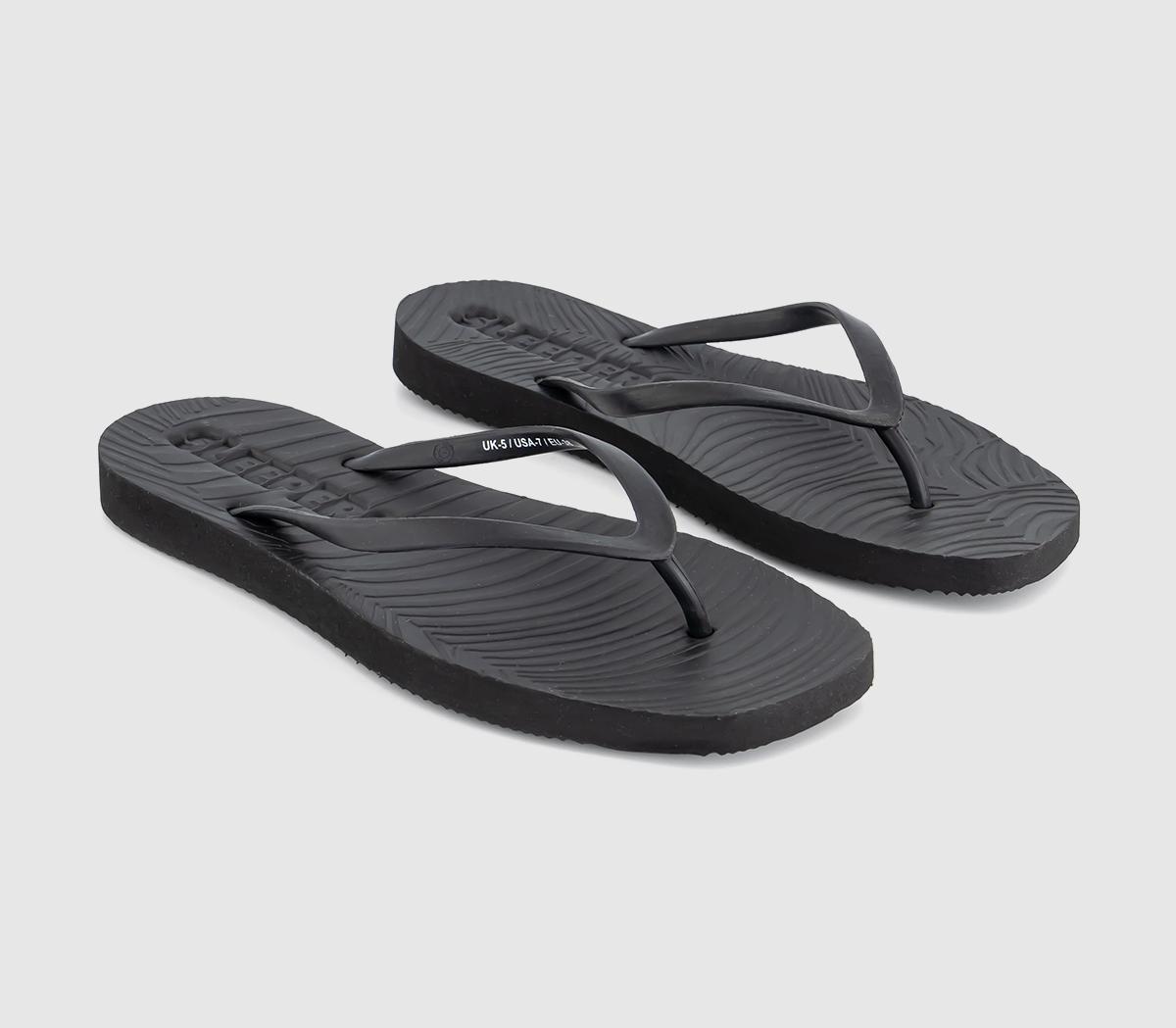 Sleepers Sleepers Tapered Flip Flops Black - Women’s Sandals