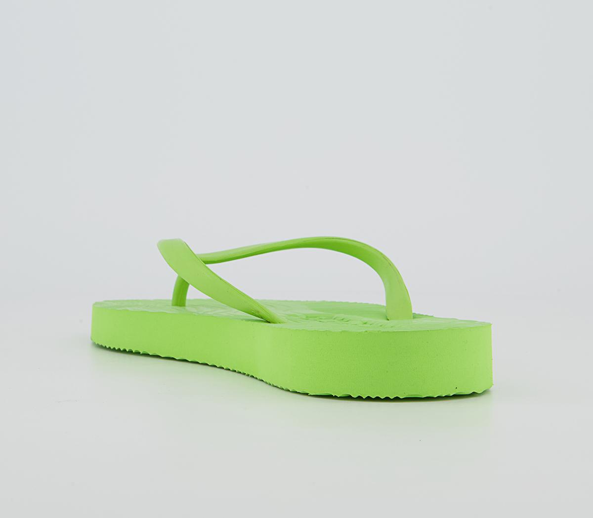Sleepers Sleepers Tapered Flip Flops Sleepers Sleepers Tapered Flip Flops Lime Green