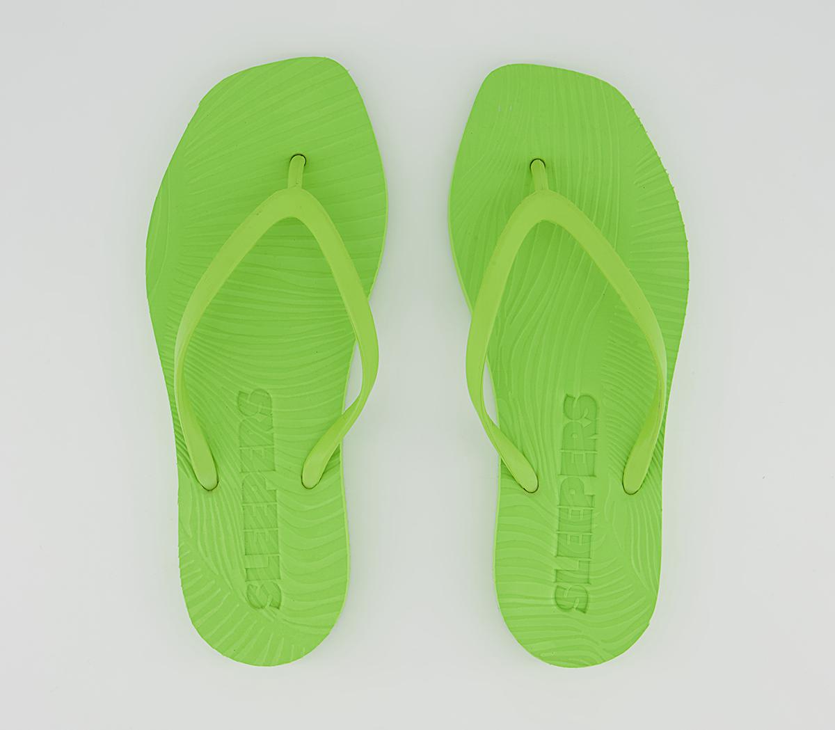 Sleepers Sleepers Tapered Flip Flops Sleepers Sleepers Tapered Flip Flops Lime Green