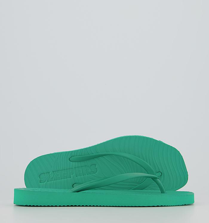 Sleepers Sleepers Tapered Flip Flops Emerald