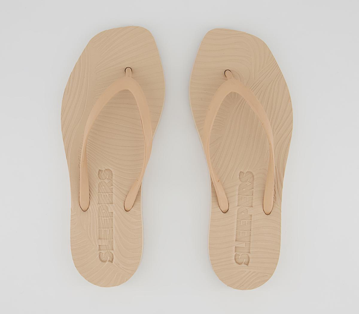 SleepersSleepers Tapered Flip FlopsBeige