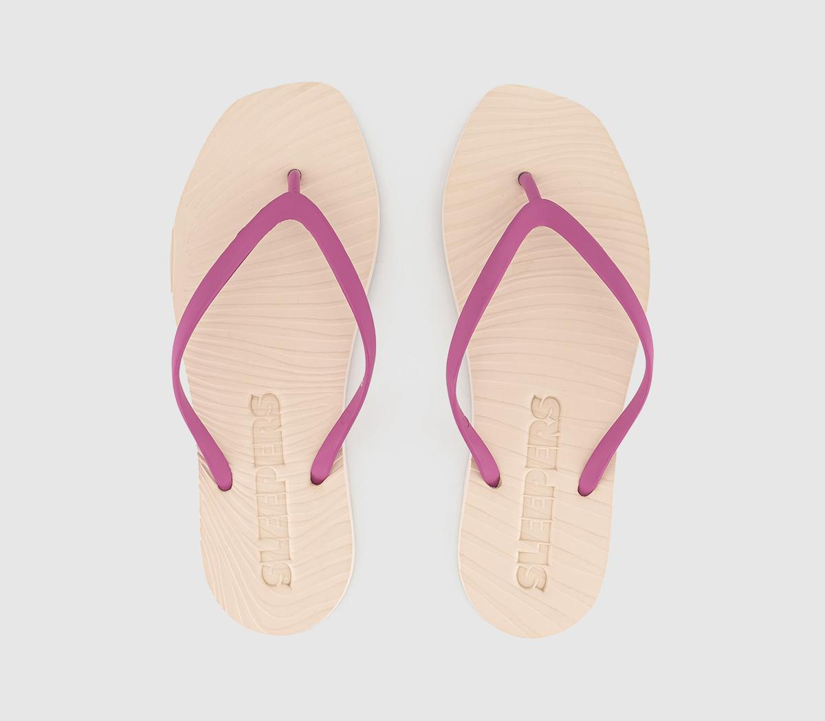 SleepersSleepers Tapered Flip FlopsEggnog Fuscia