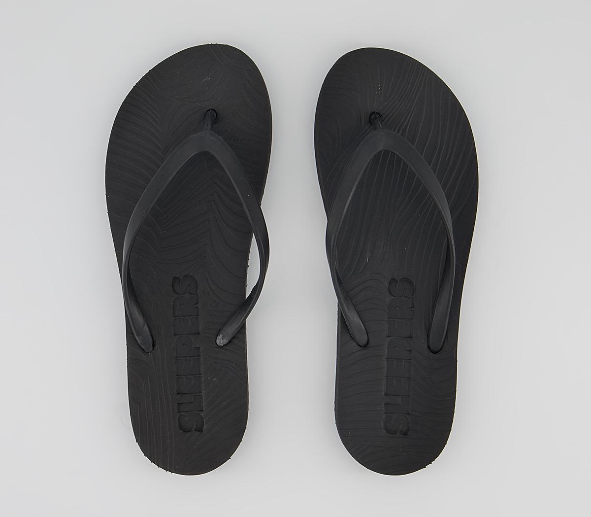 Sleepers Sleepers Slim Flip Flops Sleepers Sleepers Slim Flip Flops Black