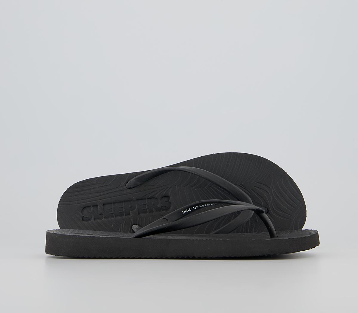 SleepersSleepers Slim Flip FlopsBlack