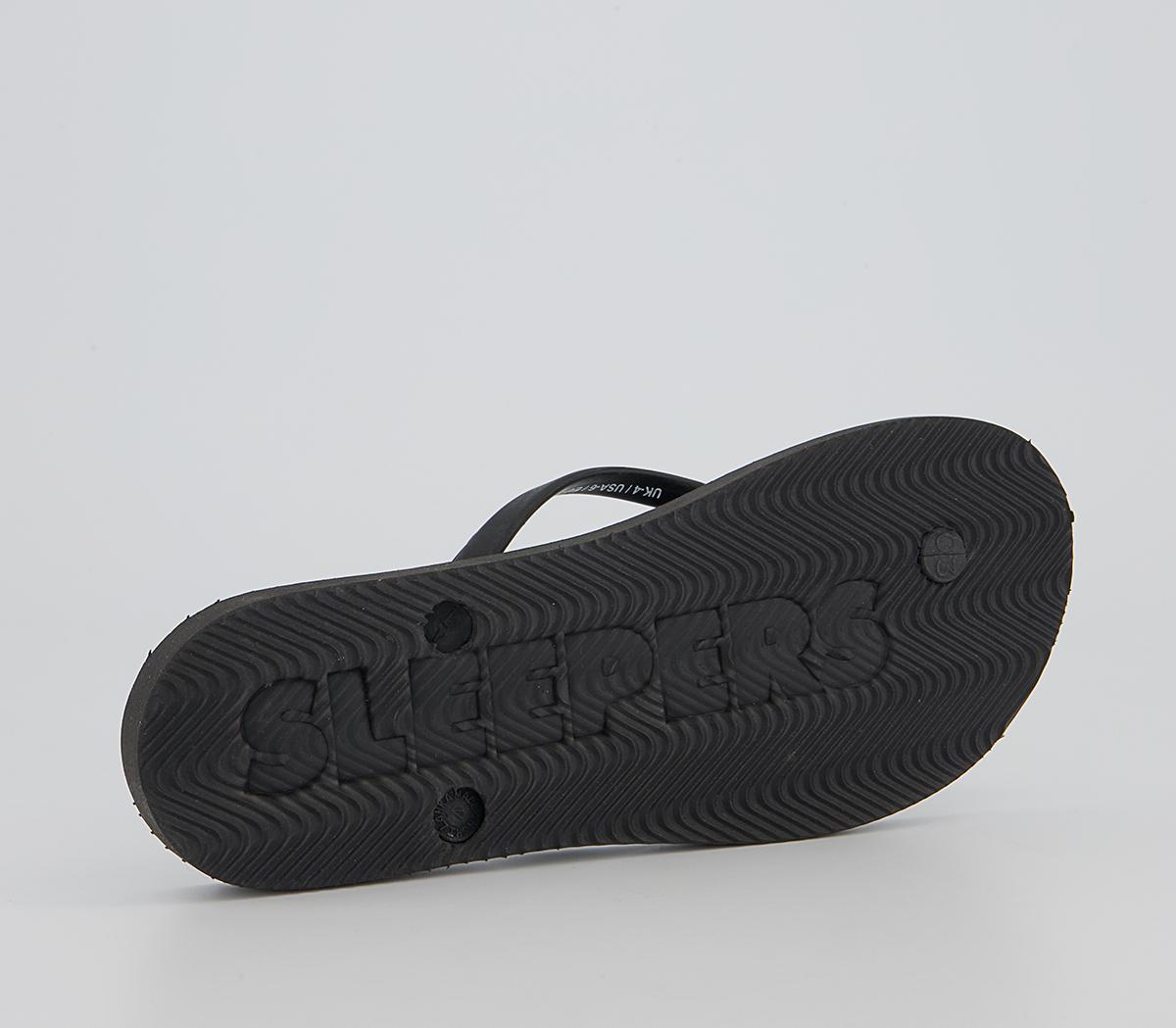 Sleepers Sleepers Slim Flip Flops Sleepers Sleepers Slim Flip Flops Black