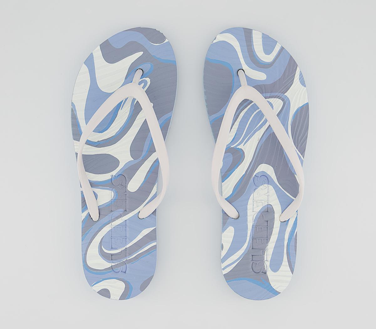 Sleepers Sleepers Slim Flip Flops Sleepers Sleepers Slim Flip Flops Blue Swirl