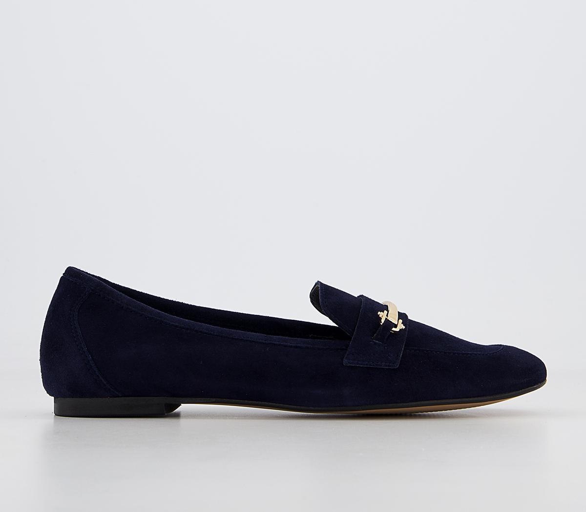 OFFICEFisher Snaffle LoafersNavy Suede