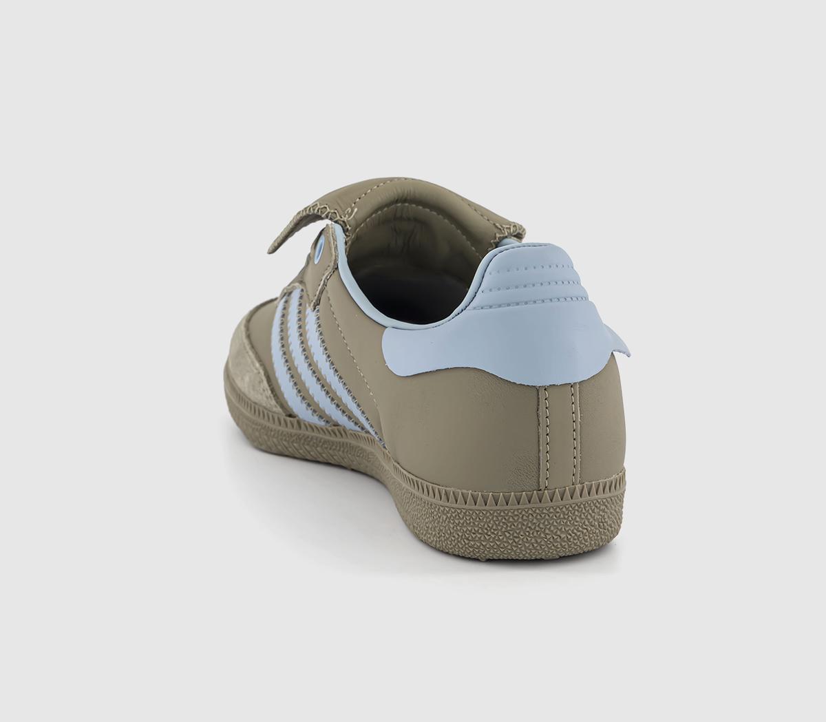 adidasHumanrace Samba TrainersOrbit Green Ash Grey