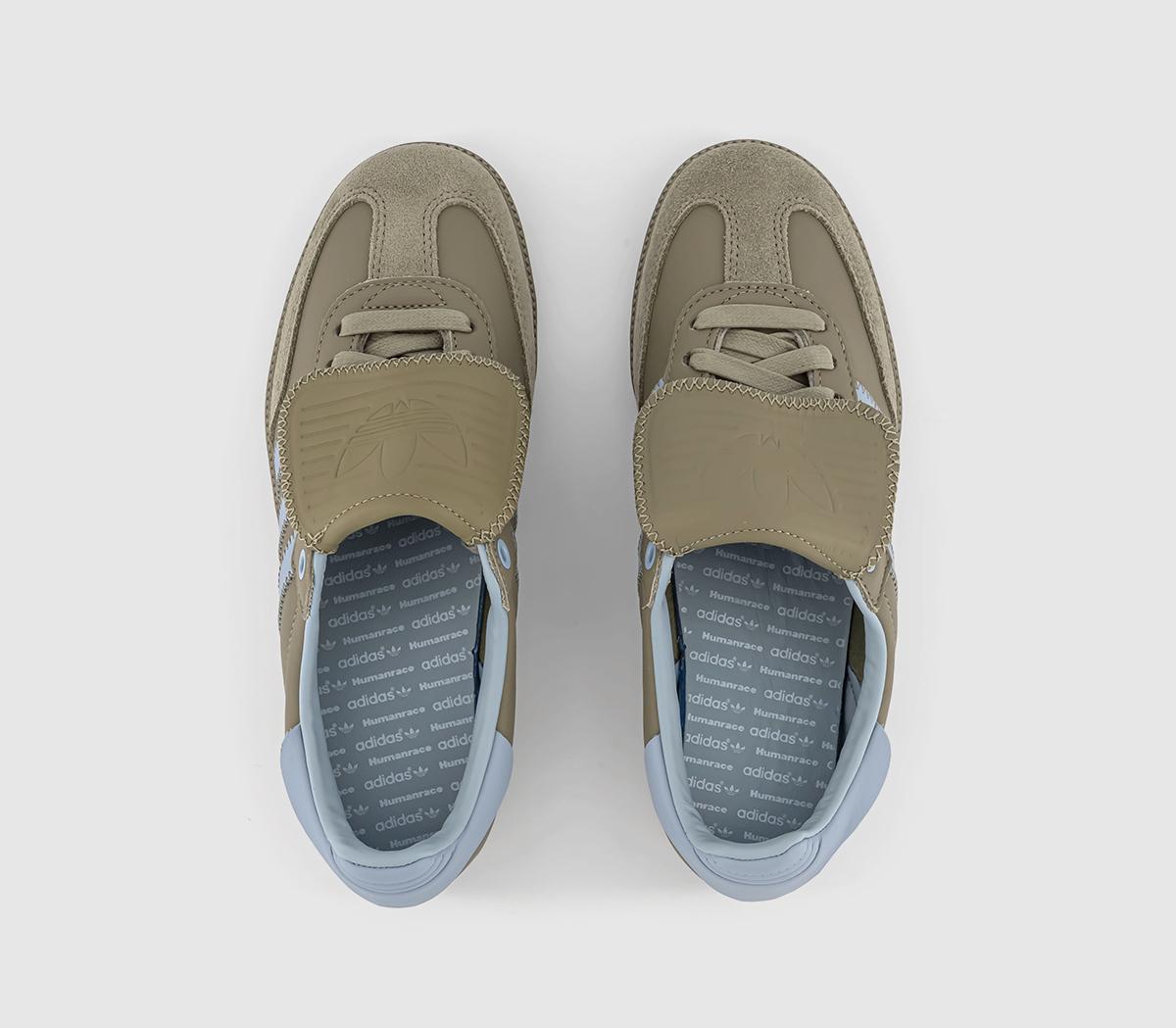 adidasHumanrace Samba TrainersOrbit Green Ash Grey