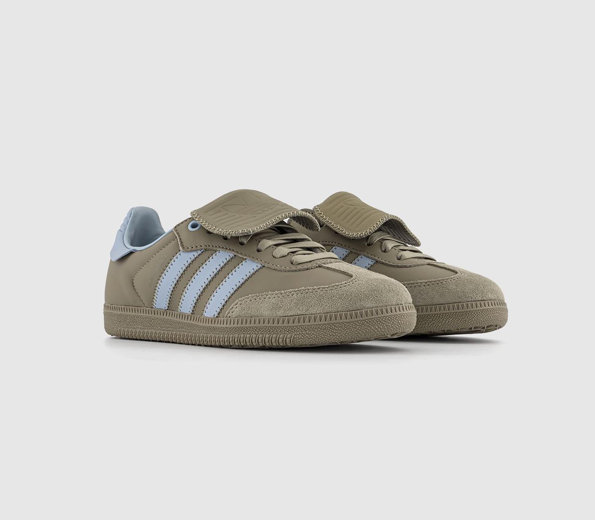 adidasHumanrace Samba TrainersOrbit Green Ash Grey