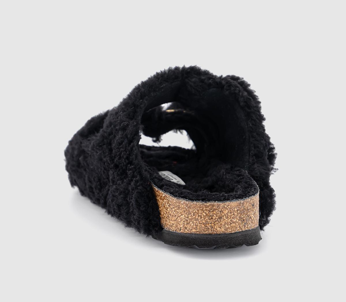 BIRKENSTOCKArizona Big Buckle Teddy Sandals BIRKENSTOCKArizona Big Buckle Teddy SandalsBlack Gold Laf