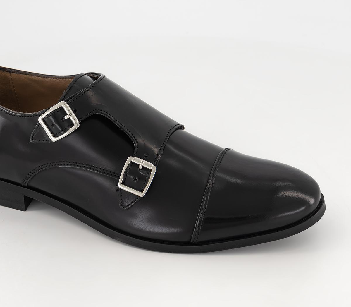 Hudson London Casey Monk Shoes Black Men's Casual Shoes