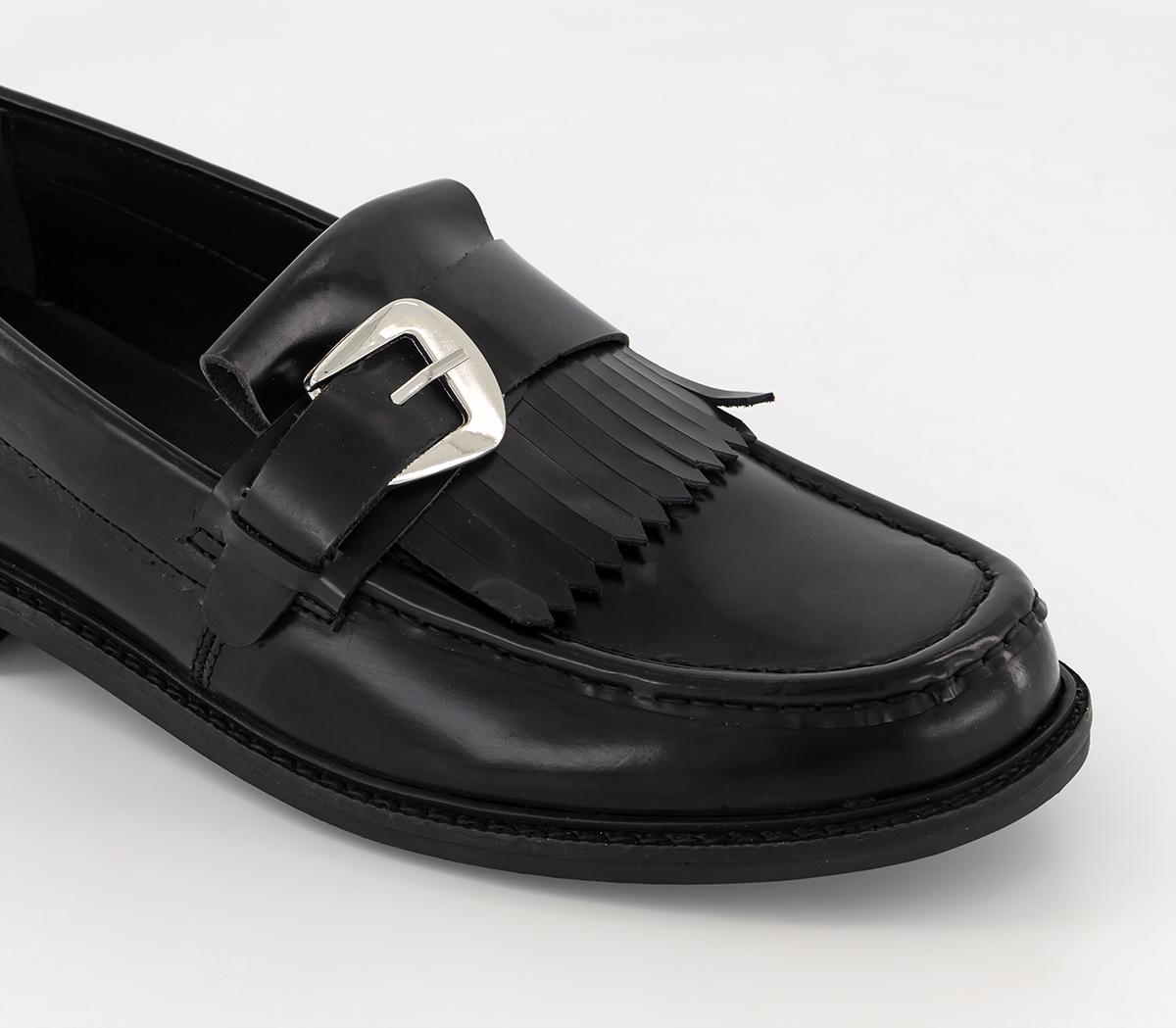 Hudson London Albert Fringe Loafers Hudson London Albert Fringe Loafers Black
