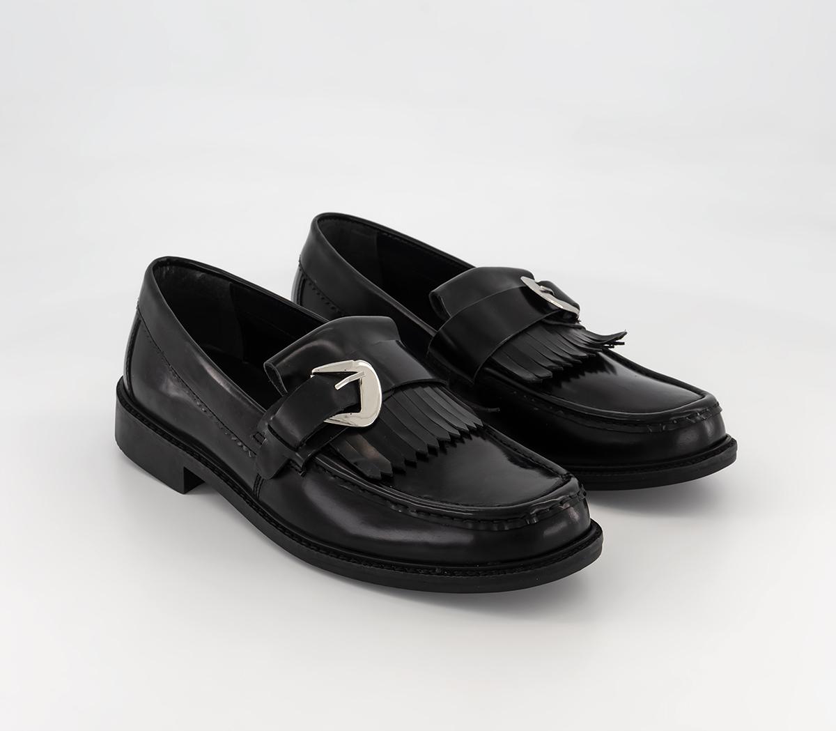 Hudson London Albert Fringe Loafers Hudson London Albert Fringe Loafers Black