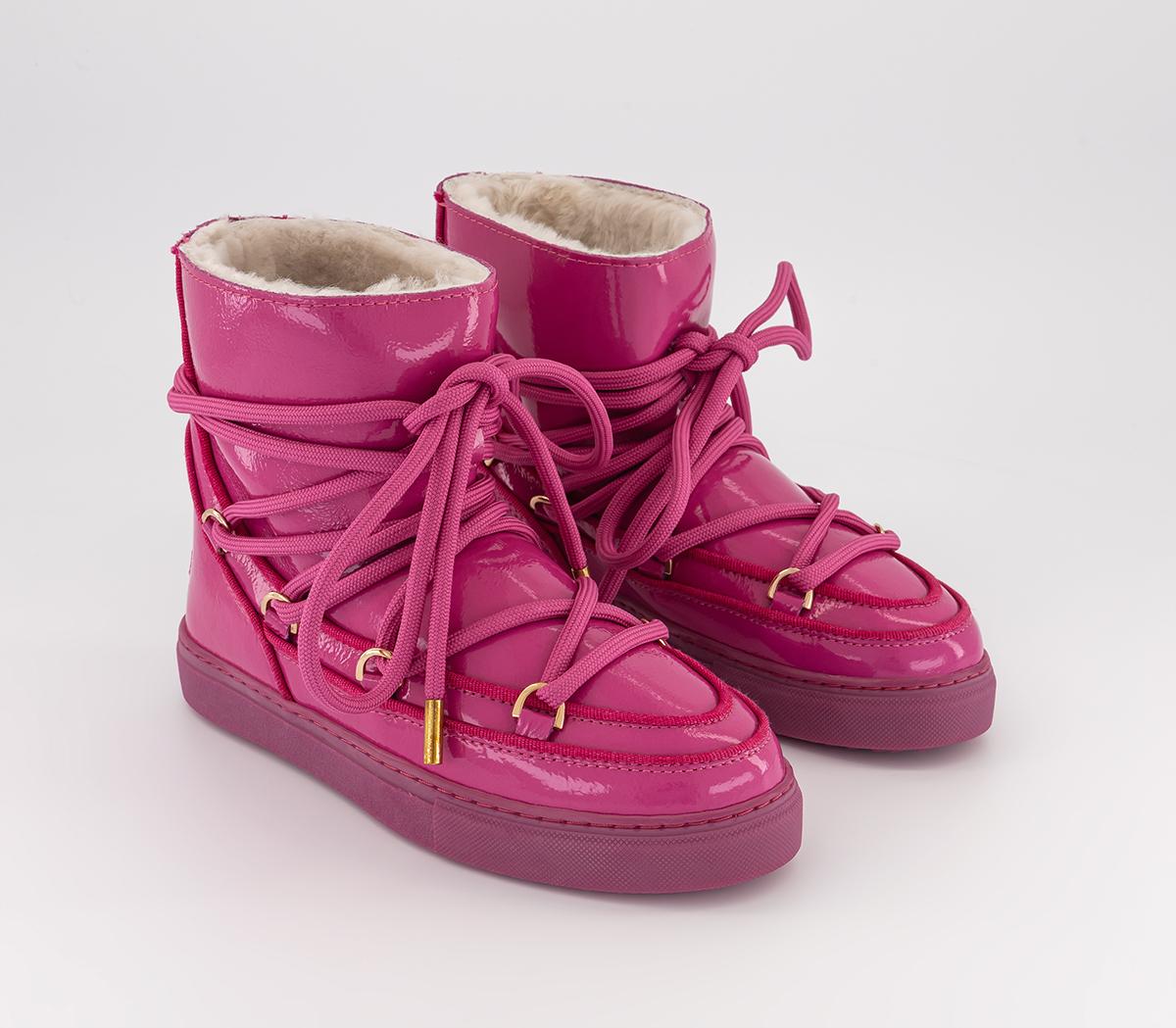 Inuikii Womens Full Leather Naplack Boots Fuchsia Pink, 3