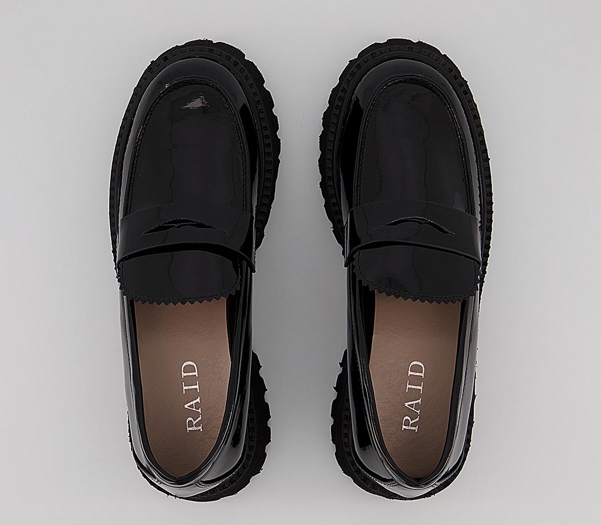Raid Astra Loafers Black Patent - Flat Shoes for Women