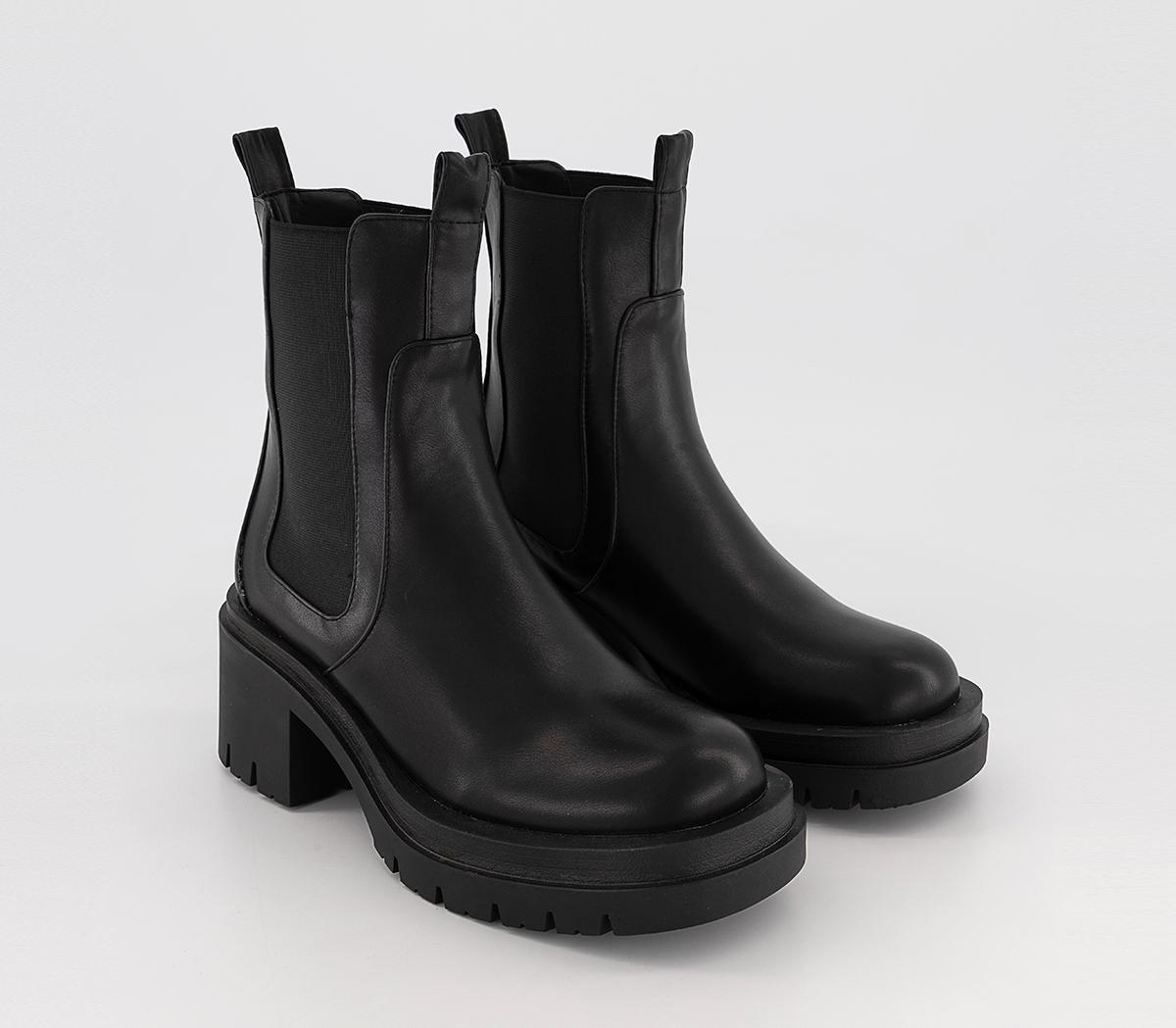 Raid Region Heeled Chelsea Boots Black - Women's Ankle Boots