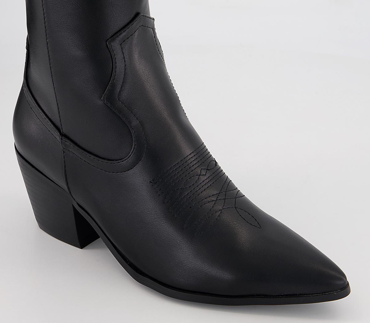 RaidJessa Western Ankle Boots RaidJessa Western Ankle BootsBlack