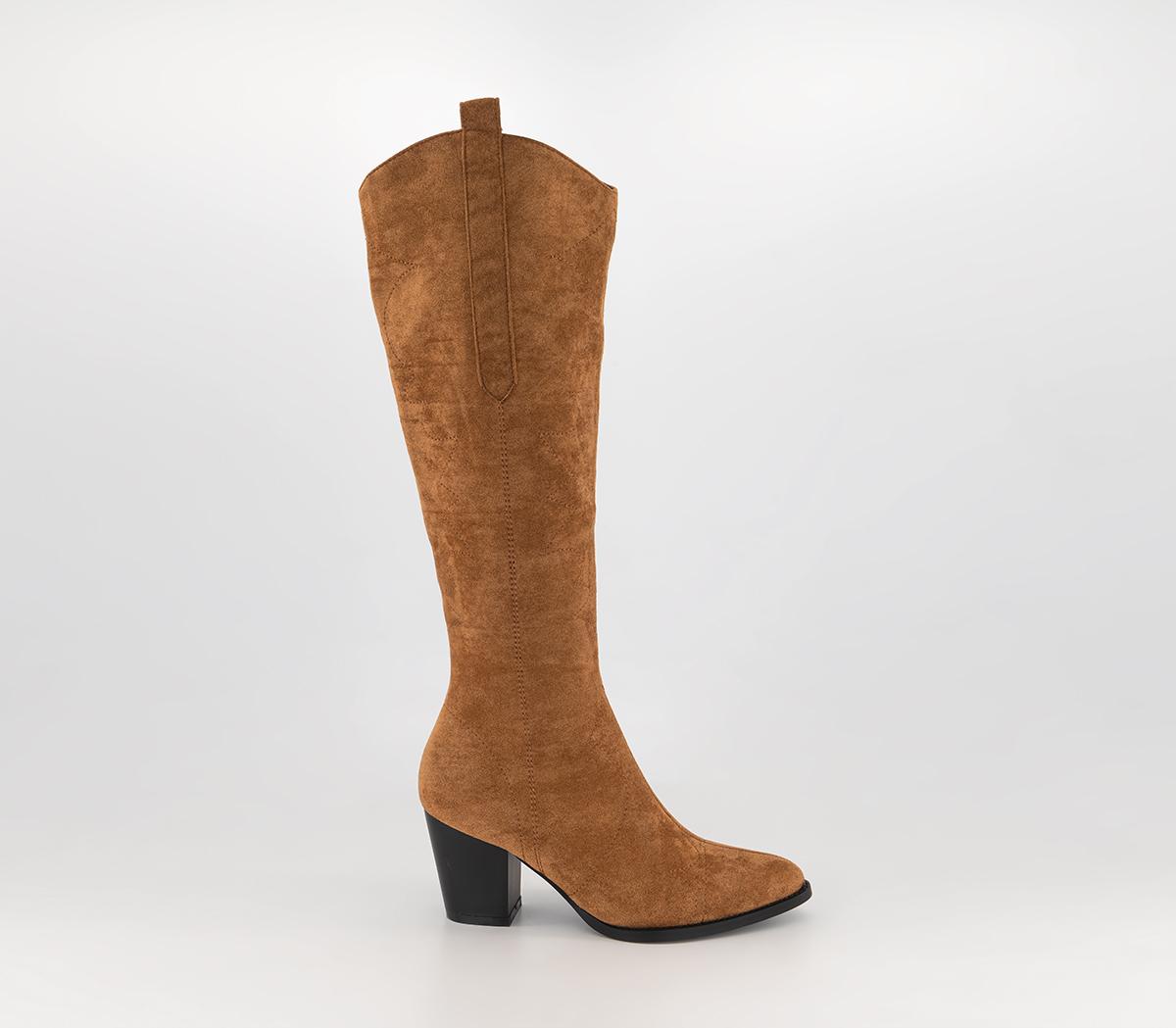 Raid Omarii Tall Western Boots Chestnut Back In Stock