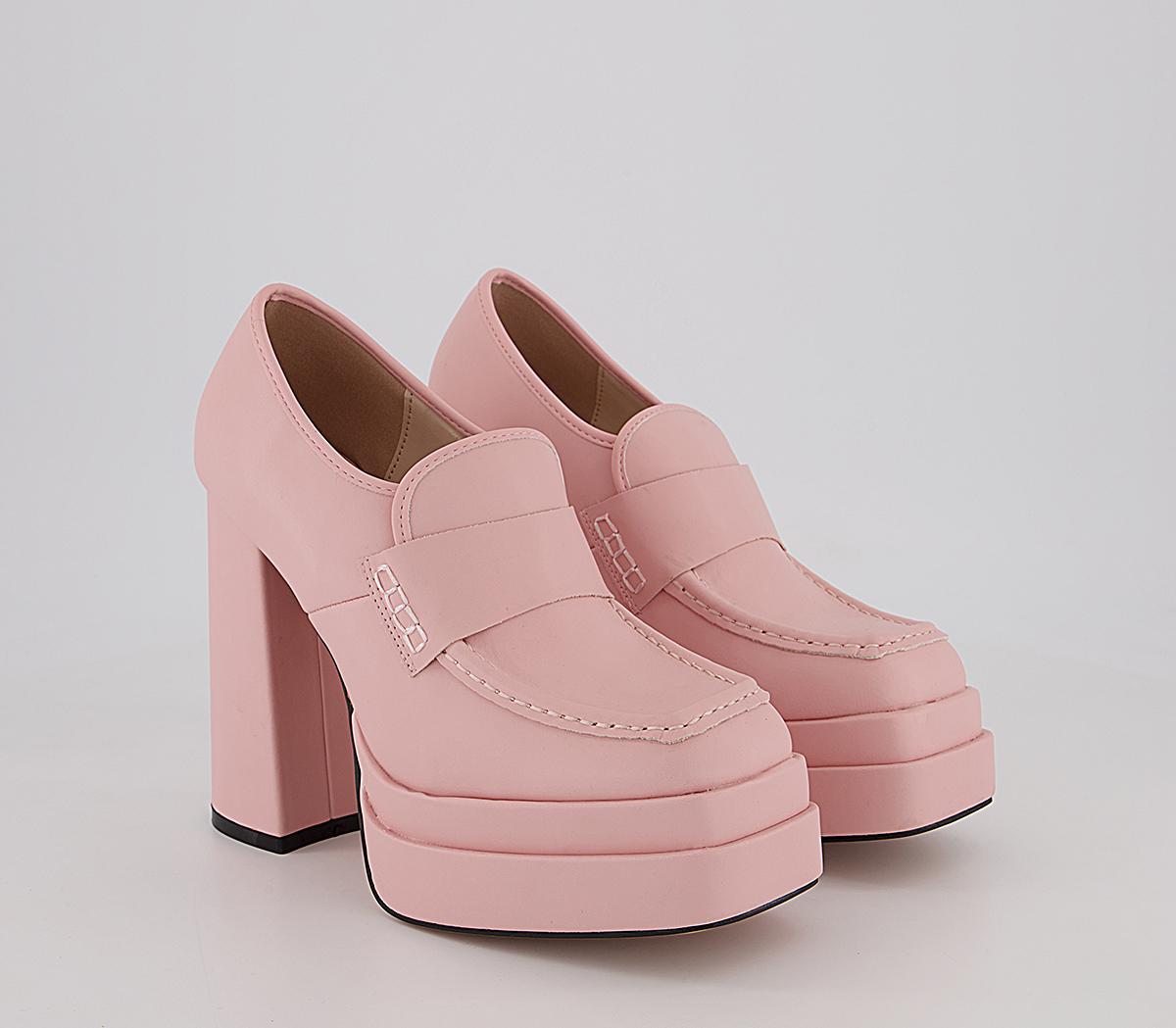Raid Womens Fancy Platform Loafers Pink, 5