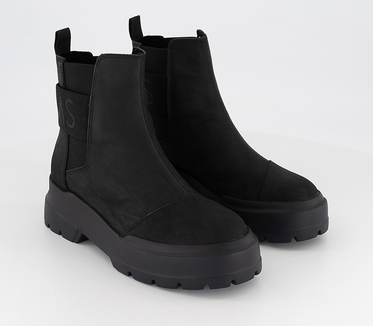 TOMS Alpargata Combat Boots Black Women's Ankle Boots