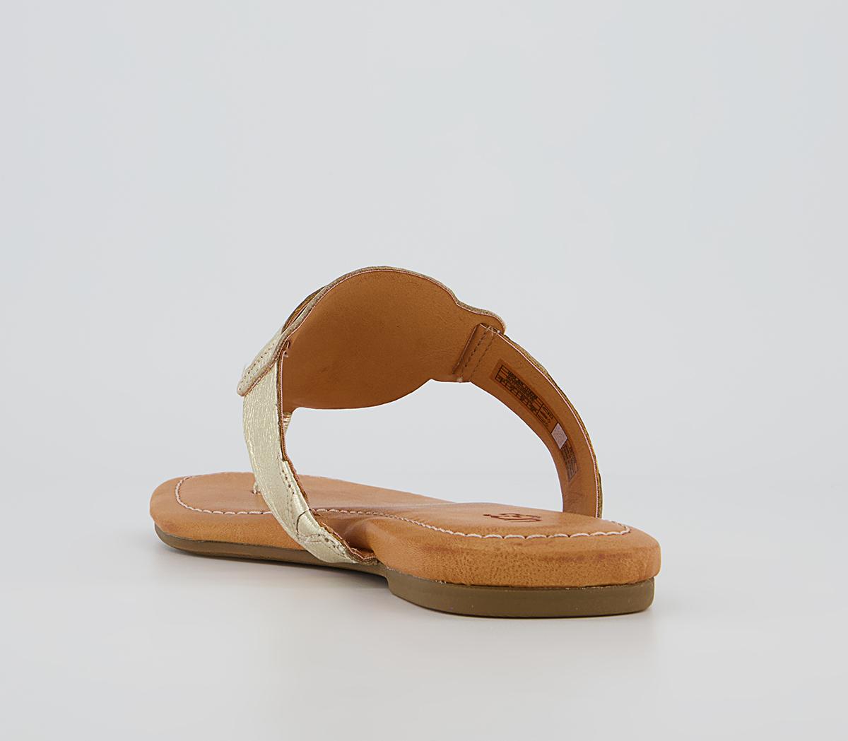 UGG Gaila Toe Thong Sandals UGG Gaila Toe Thong Sandals Gold Metallic