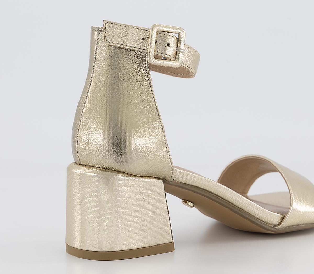 OFFICEMinimum Effort Wide Fit Two Part Block HeelsGold