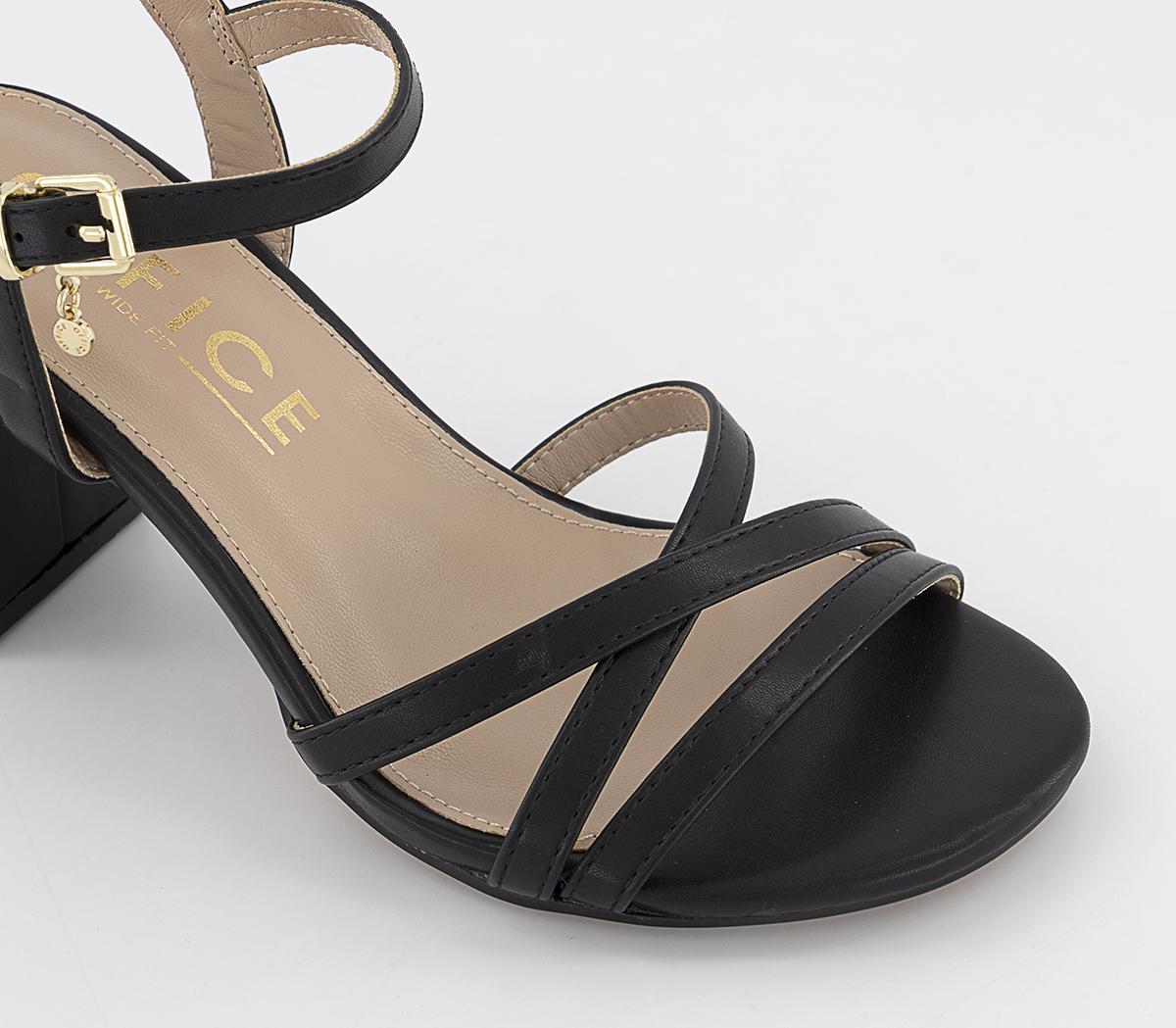 OFFICE Moonstone Wide Fit Two Part Block Heels OFFICE Moonstone Wide Fit Two Part Block Heels Black