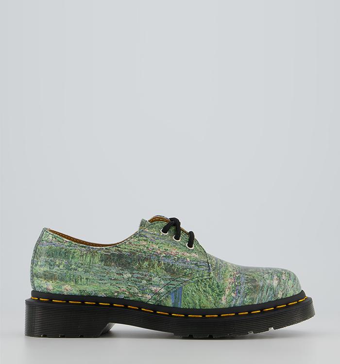 Dr. Martens 1461 Tng Lily Pond Shoes Green Blue