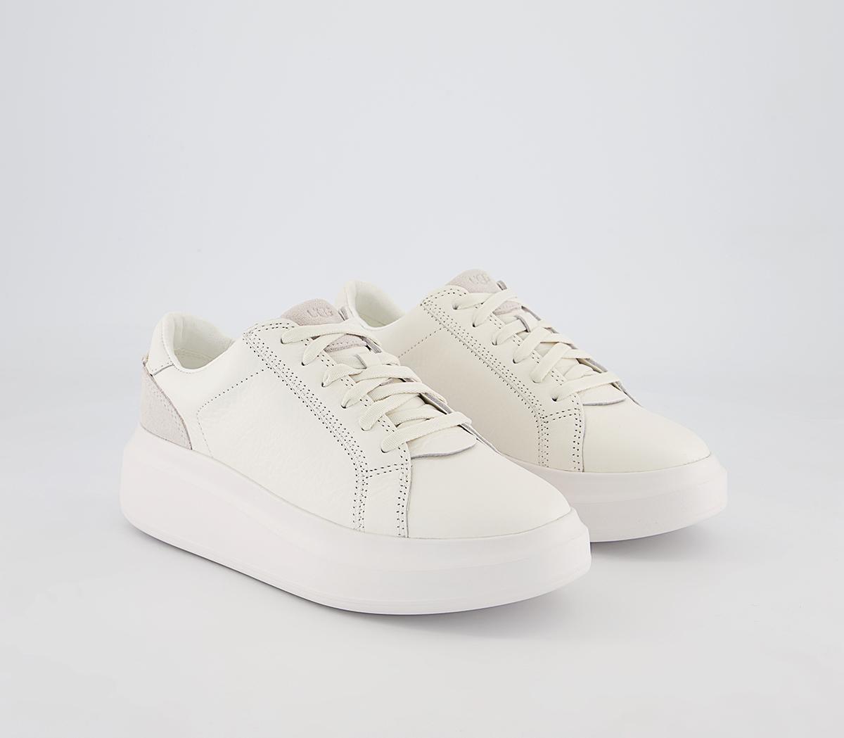 UGG Scape Lace Trainers White - Flat Shoes for Women