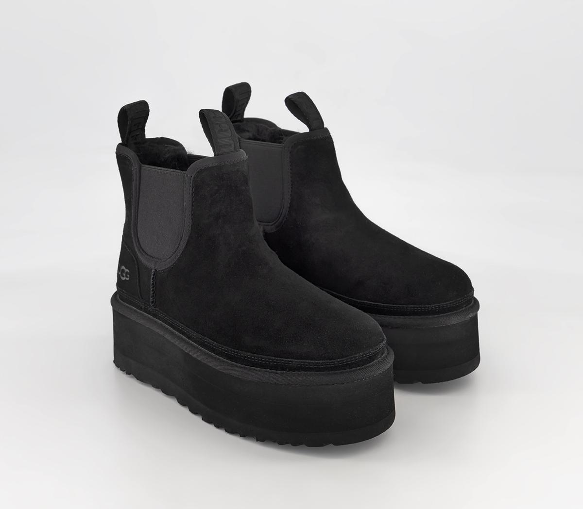 Ugg Neumel Platform Chelsea Boots Black Womens Chelsea Boots 4286