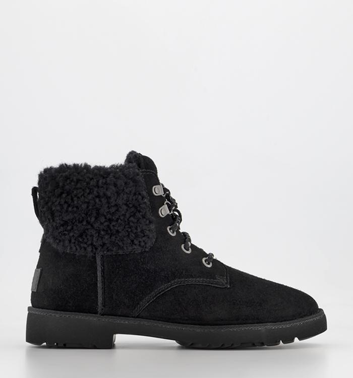 UGG Romely Heritage Lace Up Boots Black