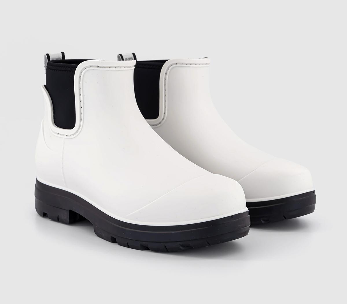UGG Womens Droplet Rain Boots White, 7
