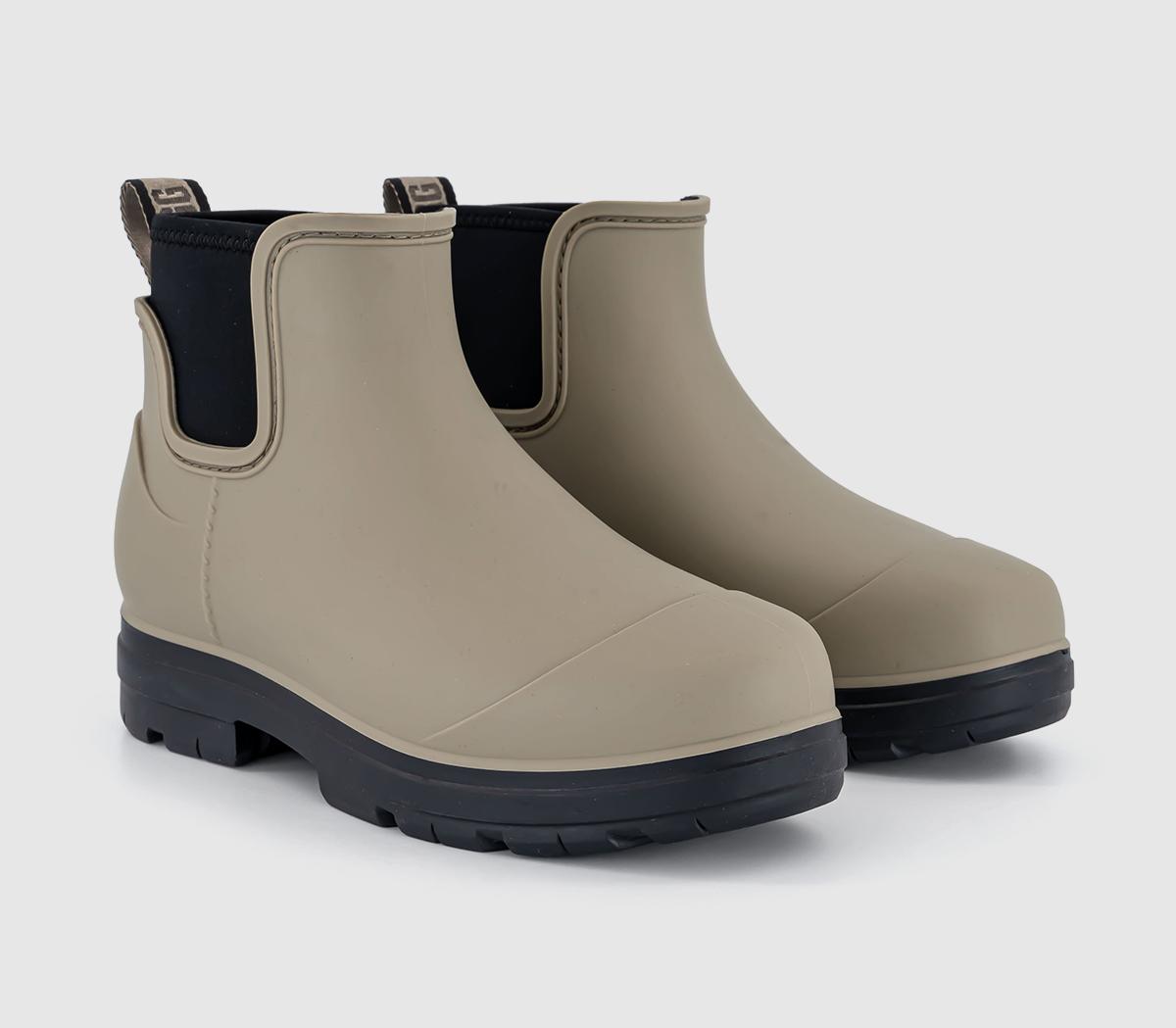 UGG Womens Droplet Rain Boots Taupe Natural, 5