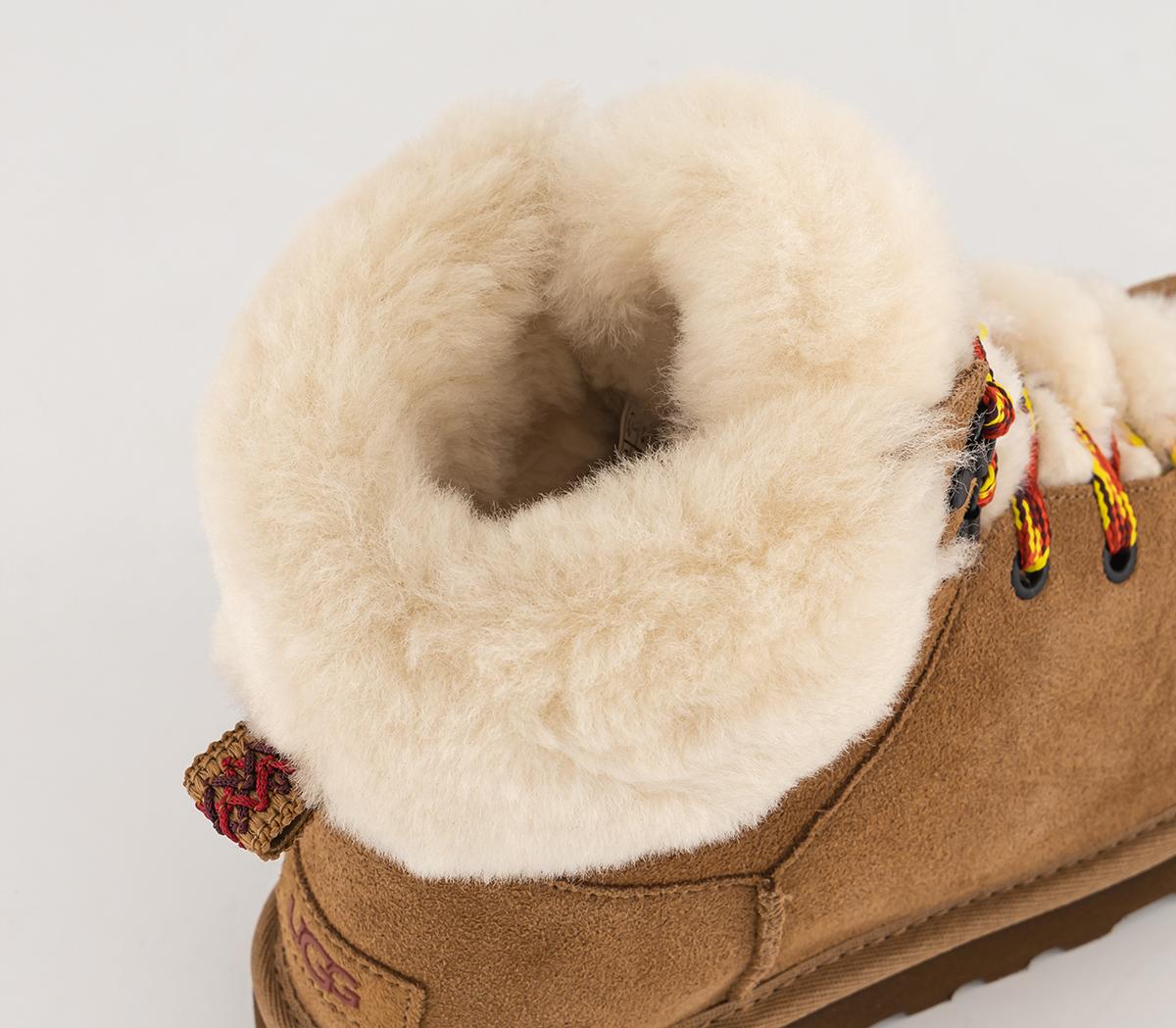 ugg classic mini alpine lace boots